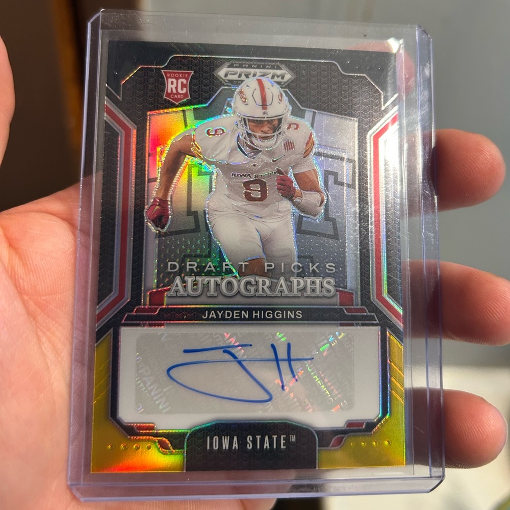 2025 PANINI PRIZM DRAFT Jayden Higgins BLACK GOLD 5/5 AUTO